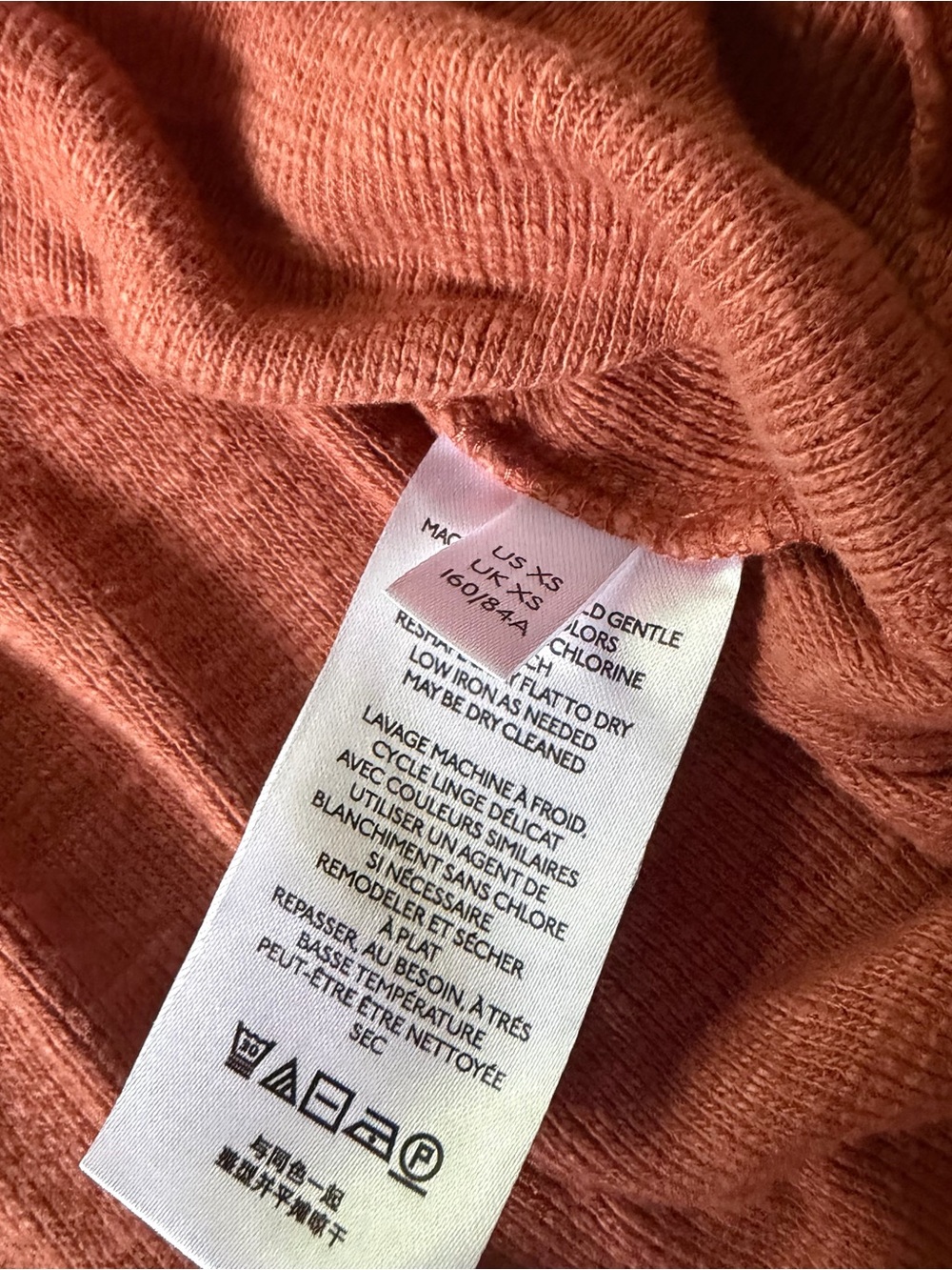 Pilcro Rust Ruffle Raglan Pullover - Picture 3 of 5